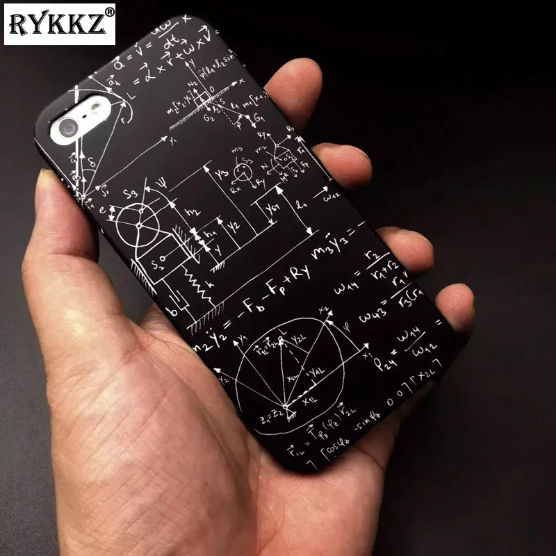 Забавный чехол Maths Physics Chemistry Formula для iPhone 6 6s Plus мягкий из ТПУ 7 Funda Hull |