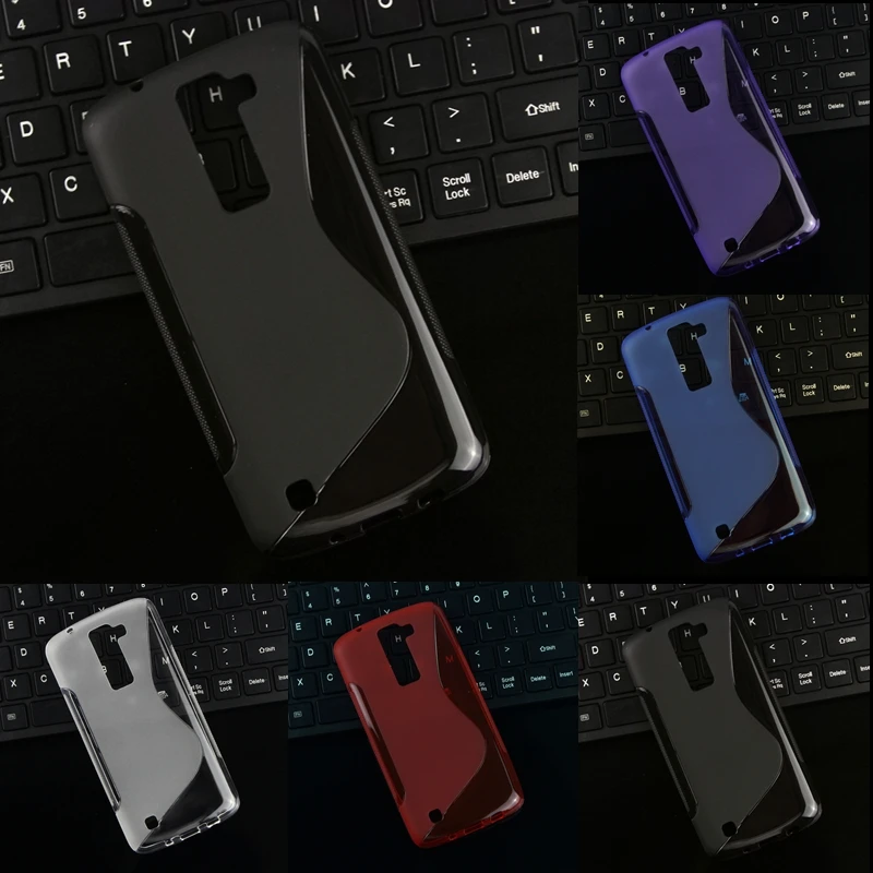 Для LG K8 K350 ультратонкие мягкий S линии ТПУ прозрачной силиконовой резины