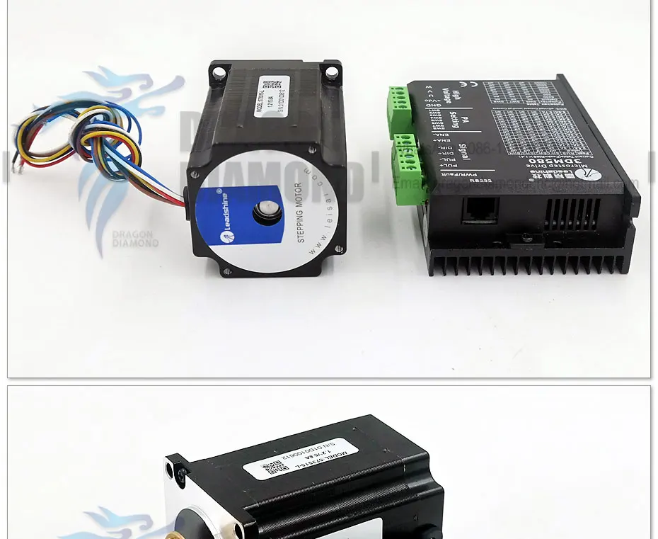 Leadshine cnc лазерный шаговый двигатель 573S15 и шаговый Драйвер 3DM580 для Co2 лазерные режущие гравировальные станки