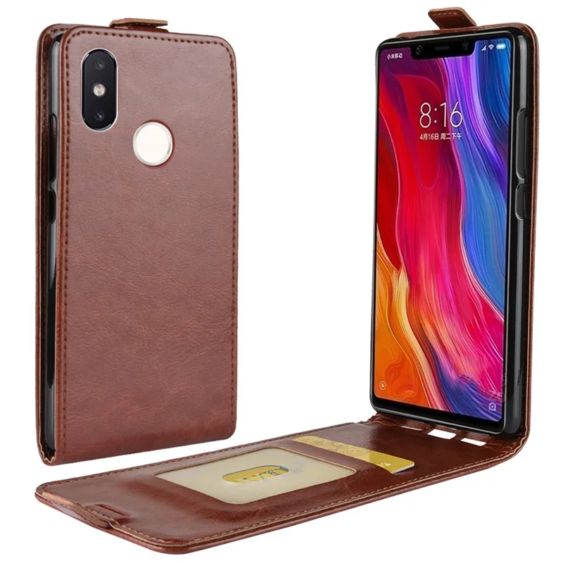 Кожаный чехол с откидной крышкой для Xiaomi Mi 8 Mi8 6 21 телефона Xiomi Xiami книгой белый