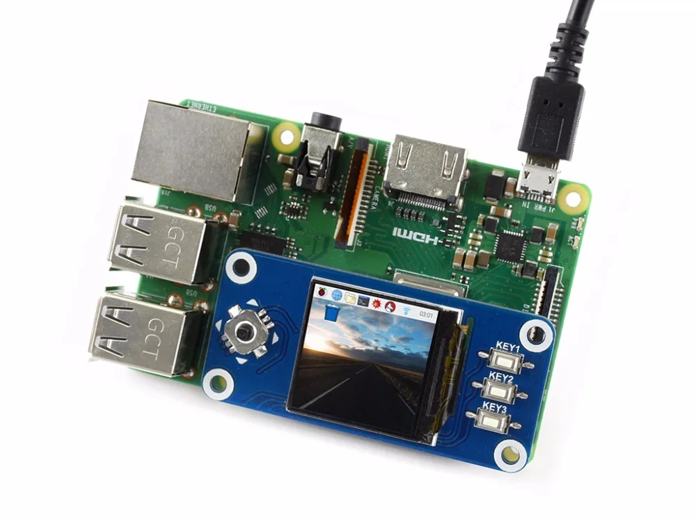 ЖК-дисплей 1 3 дюйма 240x240 IPS для Raspberry Pi со встроенным контроллером связь через