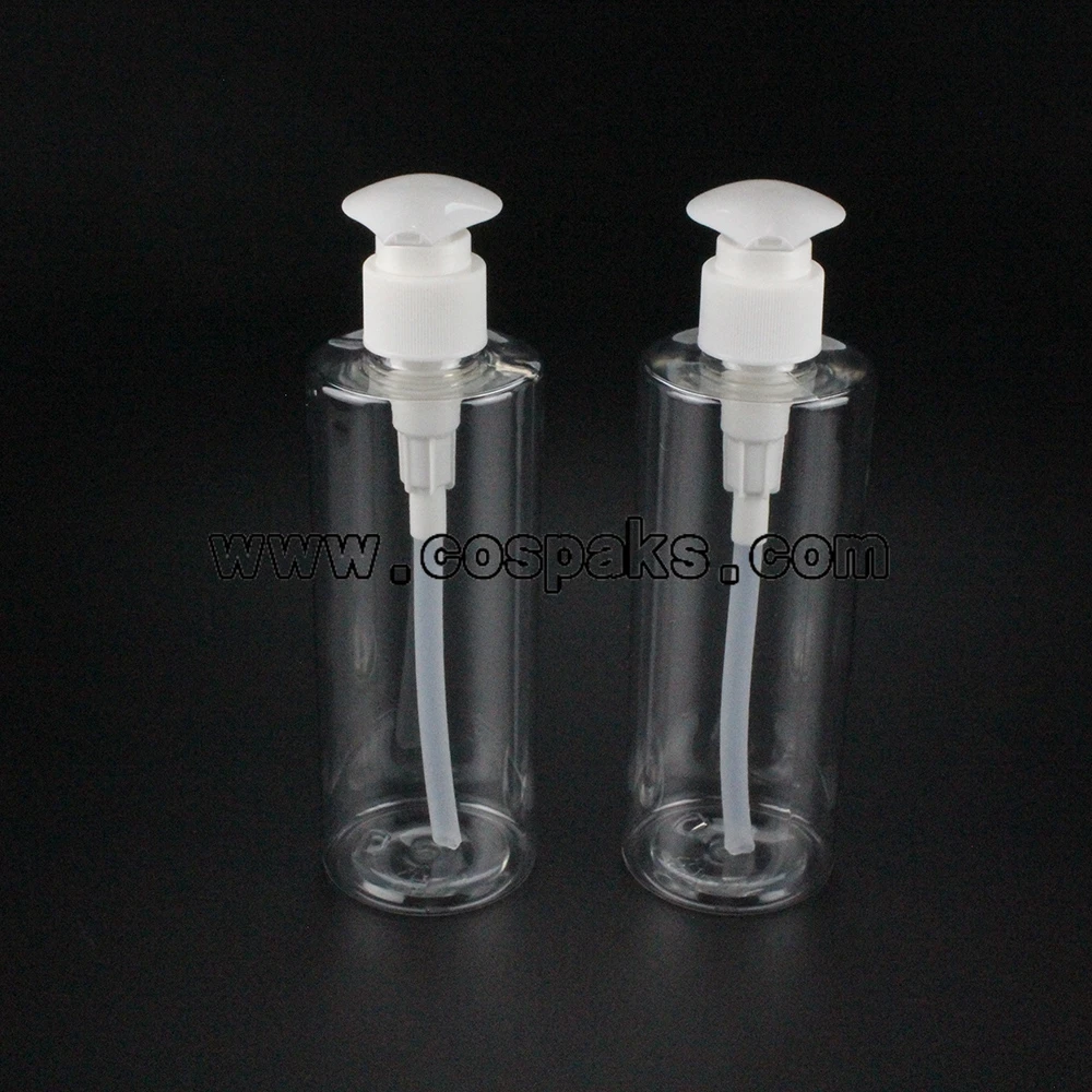 Пустая бутылка-насос для крема тела 50 шт. 250 мл чистая бутылка питомца оптовая