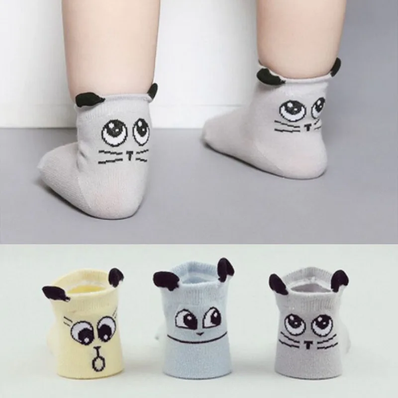 Calcetines informales de algod&oacute;n con dibujos de animales para mujer, medias divertidas, regalo de Navidad, Corea-4