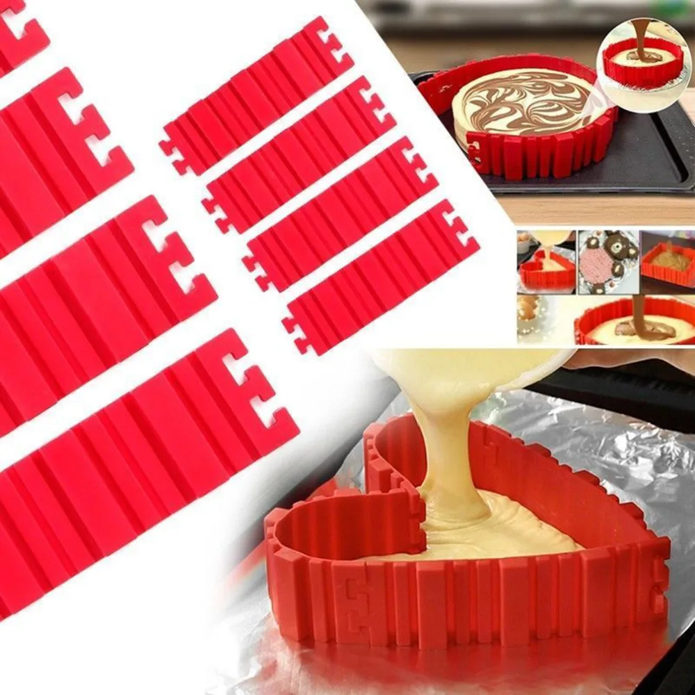 4 шт./компл. антипригарные силиконовые DIY формы для торта волшебной выпечки змеи в