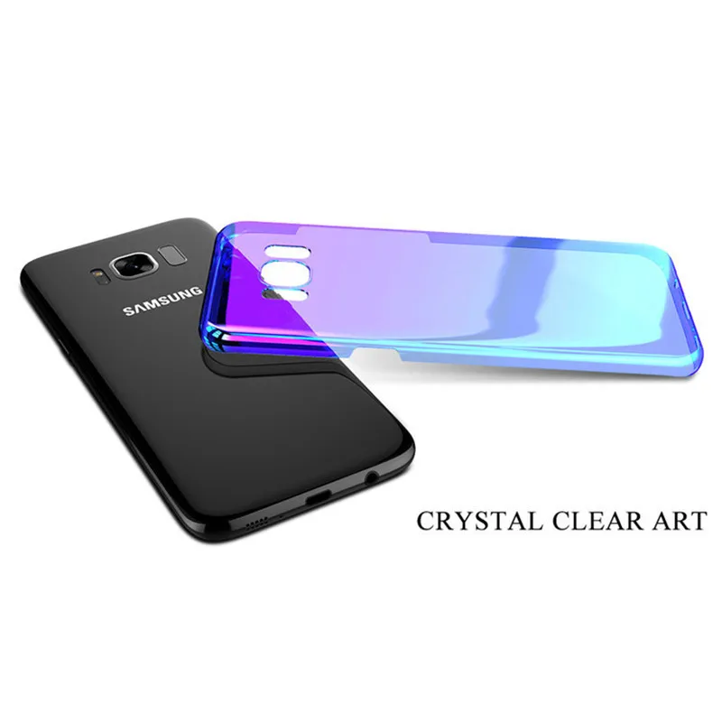 Aurora Blue Ray Phone Case For Samsung Galaxy S9 Plus Ultra Thin Cover S8 S7 Edge Note 8 9 Cases Capa Shell Cove |
