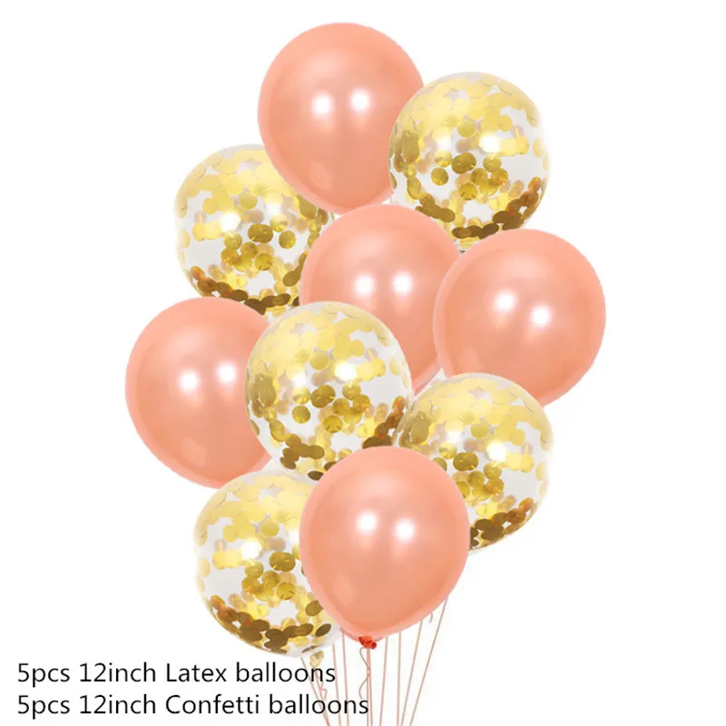 Balloon-10Pcs-Rgold 16 дюймов с надписью Happy Birthday Фольга шар День рождения украшения, Детская рубашка для мальчика и девочки, товары для праздника Helum воздушные шары - Цвет: Balloon-10Pcs-Rgold
