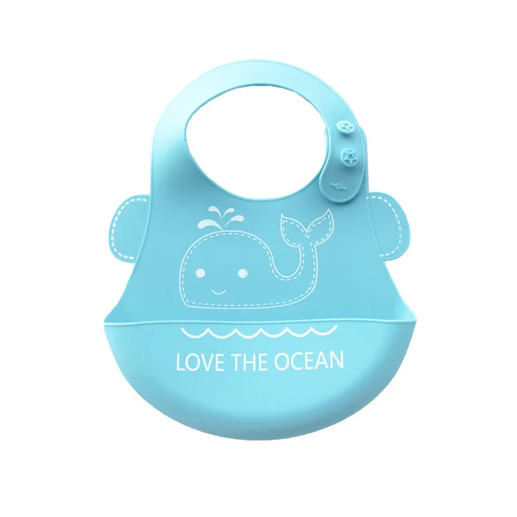 

Cute Baby Bibs Kids Boys Girls Waterproof Feeding Bibs silicone Apron Saliva Towel Bib Smock Bib Cartoon Saliva Towel