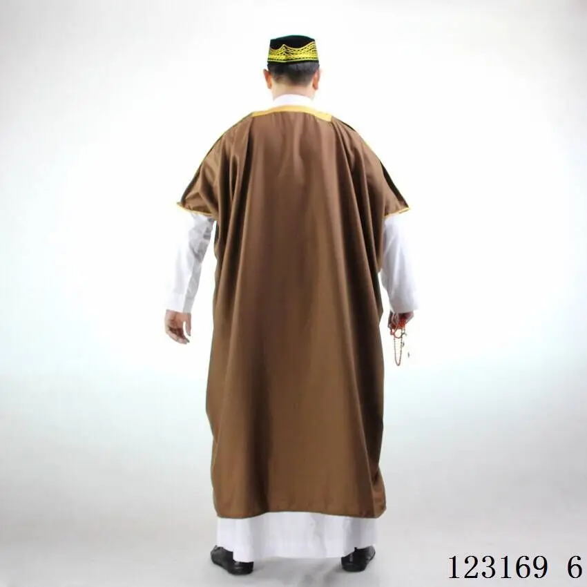 Мусульманская одежда с вышивкой из хлопка и льна Саудовская Аравия для