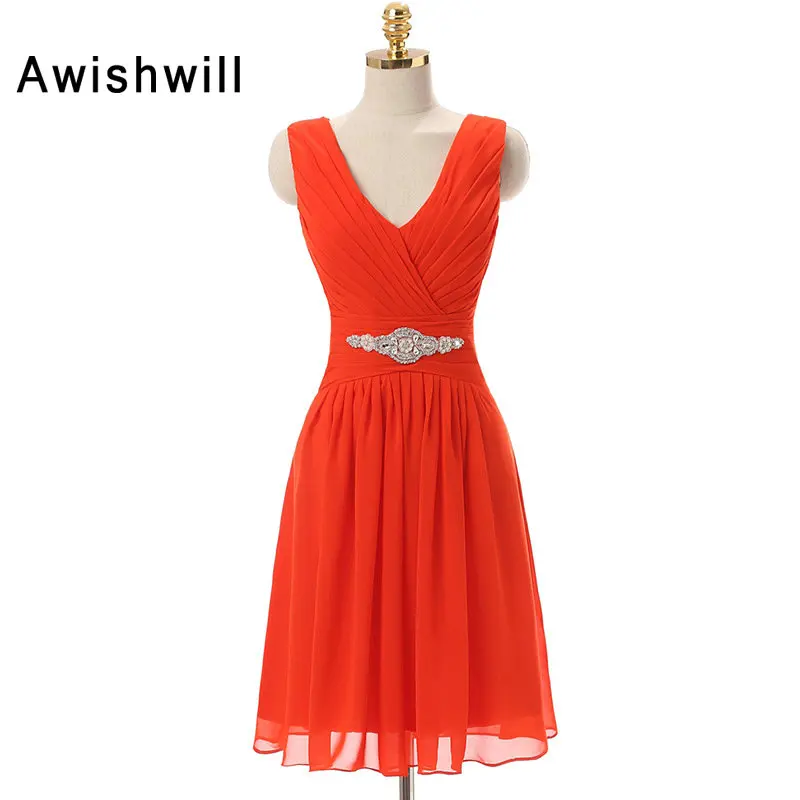 Женское коктейльное платье Короткое красное с V образным вырезом|red cocktail dress|cocktail