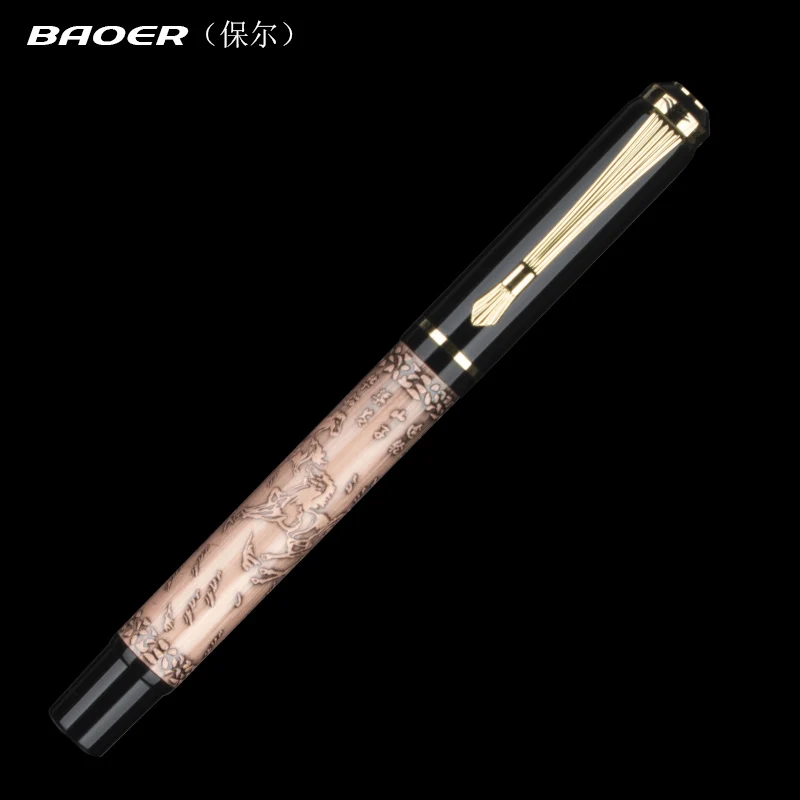 Брендовая металлическая шариковая ручка Baoer роскошная Шариковая для бизнеса