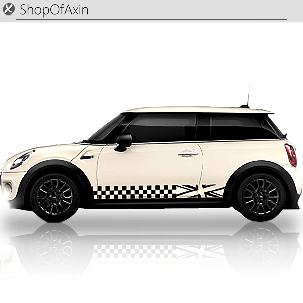 Автомобильная наклейка на панель Roker декоративные шахматные наклейки для Mini Cooper