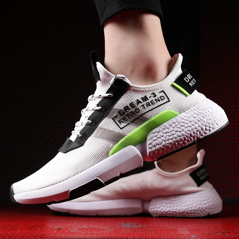 Мужские кроссовки модные детские 2019 дышащие мужские сетчатые дышащая