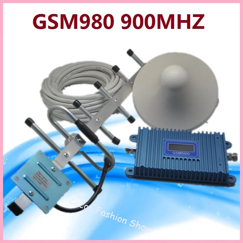 Усилитель мобильного сигнала ZQTMAX GSM 900 МГц сотового 2G Ретранслятор с антенной