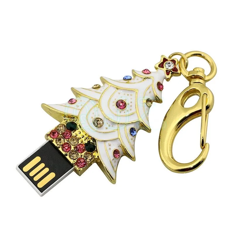 KRY Рождественская елка USB 2,0 usbusb флеш-накопитель карта памяти 4 ГБ 8 ГБ 16 ГБ 32 ГБ 64 ГБ креативный флеш-накопитель Рождественский подарок