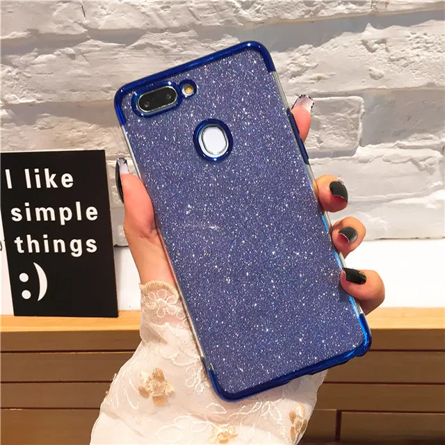 Блестящий силиконовый чехол NFH для huawei P20 Pro P20 Lite, модный прозрачный чехол с покрытием для Honor 8 Lite 8X 8C Honor 9, мягкий чехол - Цвет: Blue