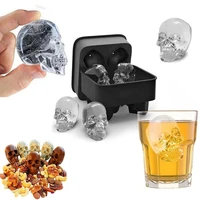 gadgets sale hot large cubetray pudding mold 3d skull silicone 4 cavity diy ice maker household use a great mens gift