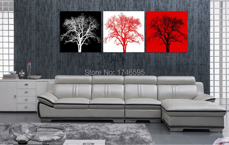 

Большие размеры 3 шт. гостиная, спальня настенный Декор домашний декор абстрактные черные, белые, красные Дерево wall Art Изображение Печать на ...