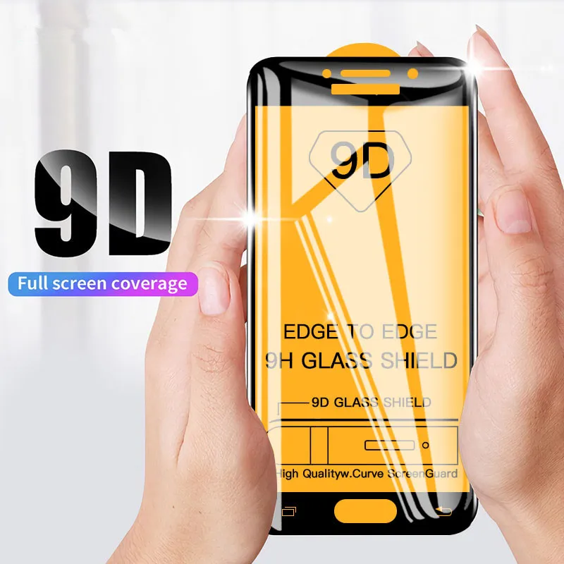 10 шт. 9D полное изогнутое закаленное стекло для samsung J3 J5 J7 Pro 2017 J330F J530F J730F J2 Prime