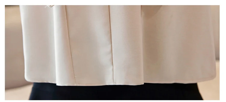 2018 Новая Осенняя женская шифоновая блузка Женская рабочая одежда рубашка