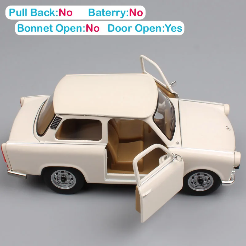 1:24 масштабные бренды Германия Винтаж The Trabant 601 P601 S 1988 седан VEB Sachsenring Trabi металлическая литая мини-модель машины игрушки
