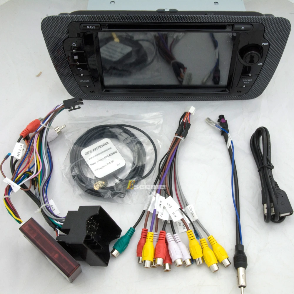 Автомобильный DVD для Seat Ibiza 8 ядер Android 6 01 2009 2010 2011 2012 2013 2014 с Bluetooth GPS 26 Гб ПЗУ радио