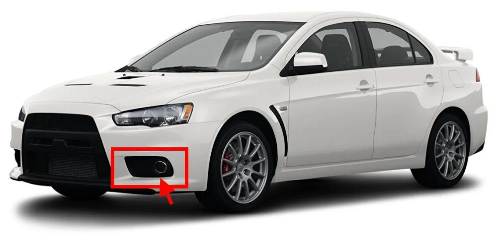 Для Mitsubishi Lancer Evolution EVO X светодиодный ангельские глазки DRL желтый сигнальный светильник H11 Галоген/ксенон E13 противотуманный светильник s объектив проектора
