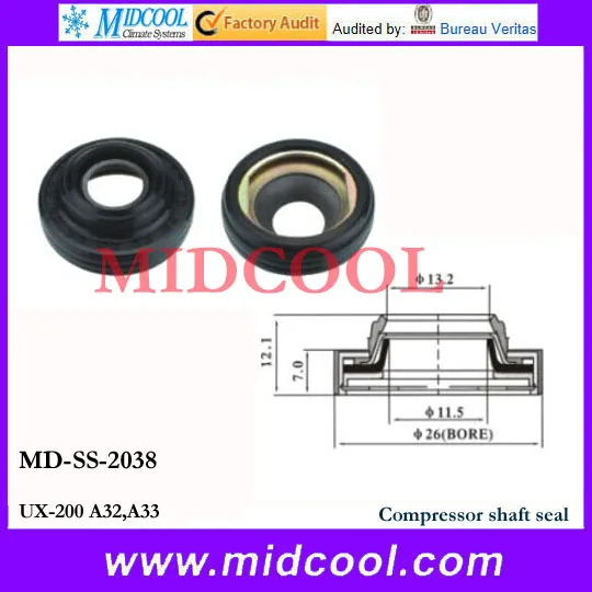 Высокое качество MD SS 2038 уплотнение вала компрессора для CEFIRO A32 A33|seal|seal shaftseal compressor