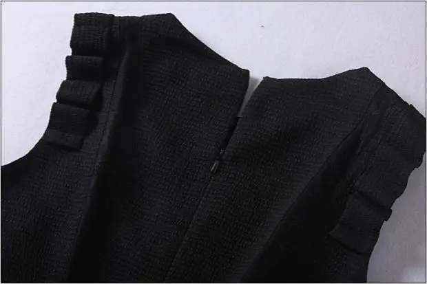Женское модное однотонное платье без рукавов А-силуэта размера плюс Черное Красное Жаккардовое лоскутное кружевное платье Новинка