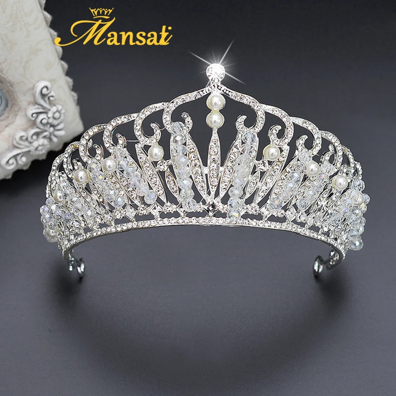 Модные искусственные бриллианты и короны со стразами свадебные аксессуары для