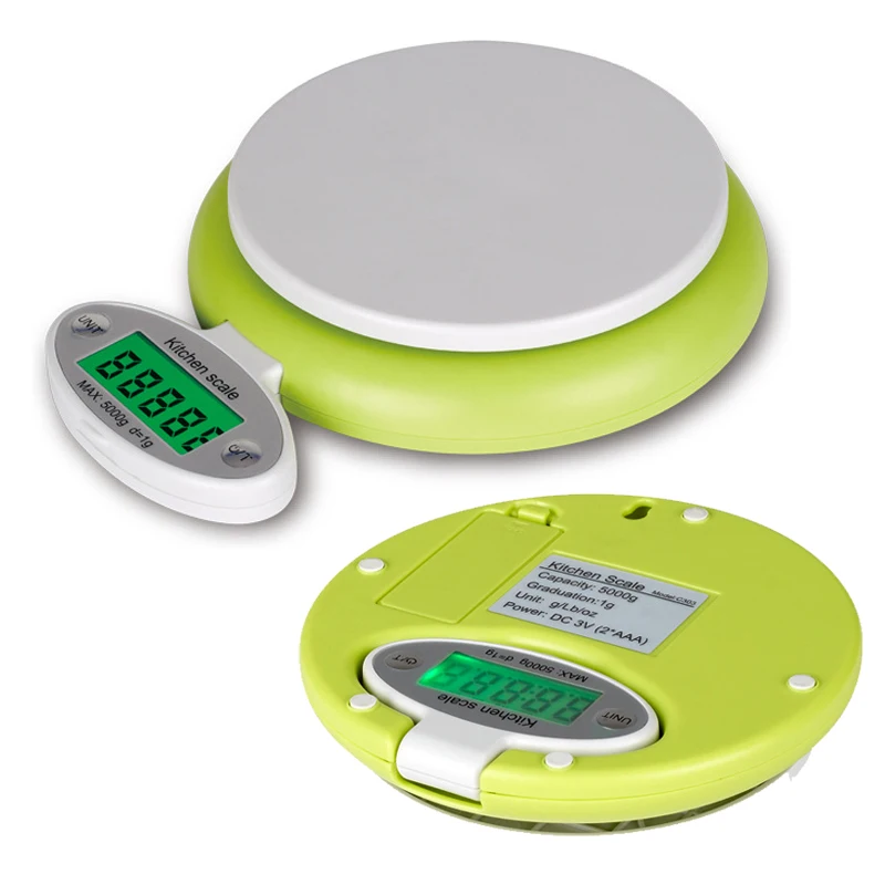 

5KG/1g LCD Display Digital Kitchen Scale 5000g Electronic Weight Scale Tool Balance Household Scales Weighing Scale