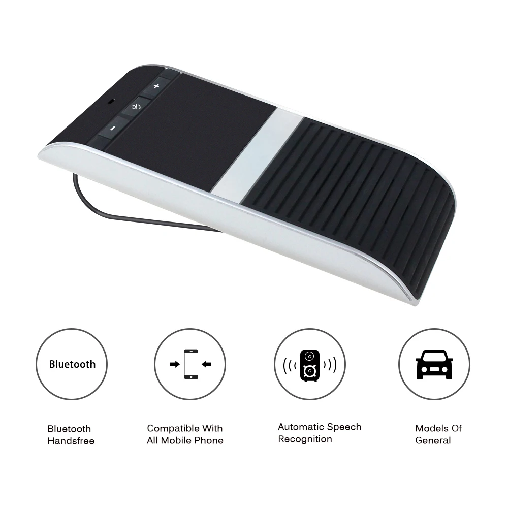 Rylybons солнцезащитный козырек беспроводной автомобильный Bluetooth комплект громкой