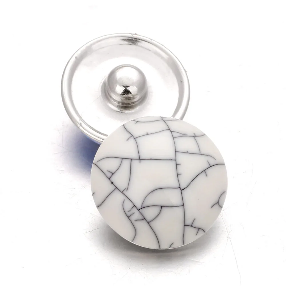 10 шт./лот случайные поставки полимерные богемные 18 мм металлические кнопки часы