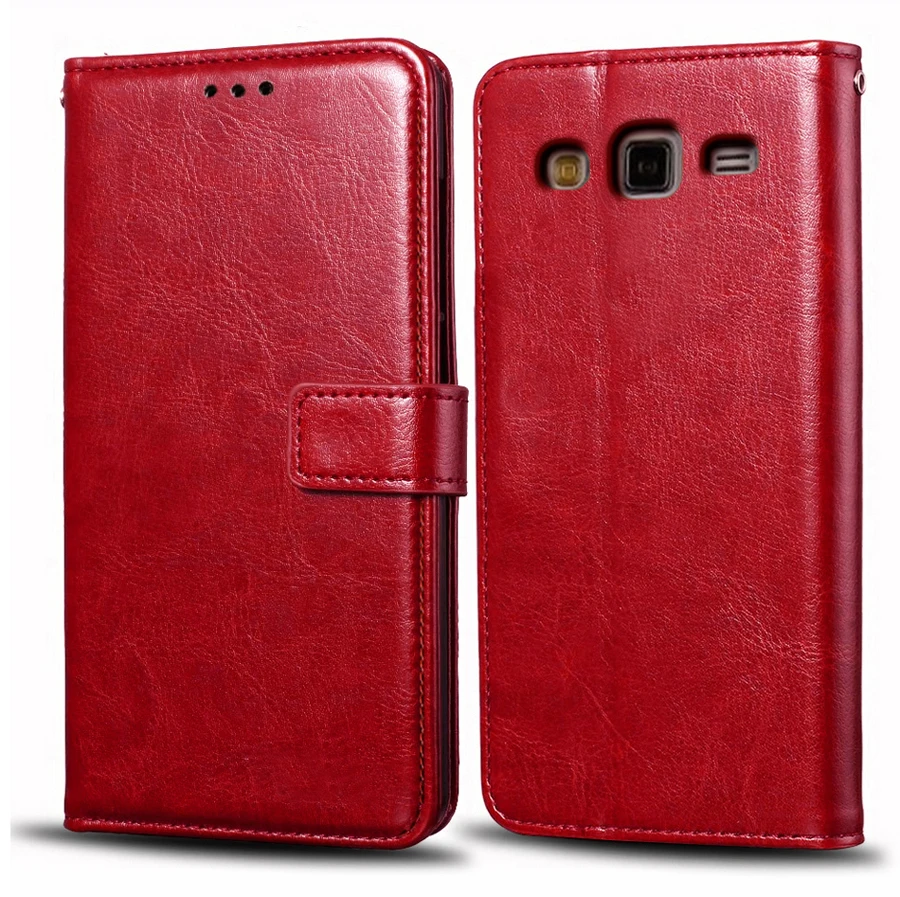 Ретро Искусственная кожа чехол для samsung Galaxy Гранд 2 Duos G7102 G7105 G7106 G7108 G7109 G7100 G71S SM-G7102 раскладной Магнитный чехол Крышка