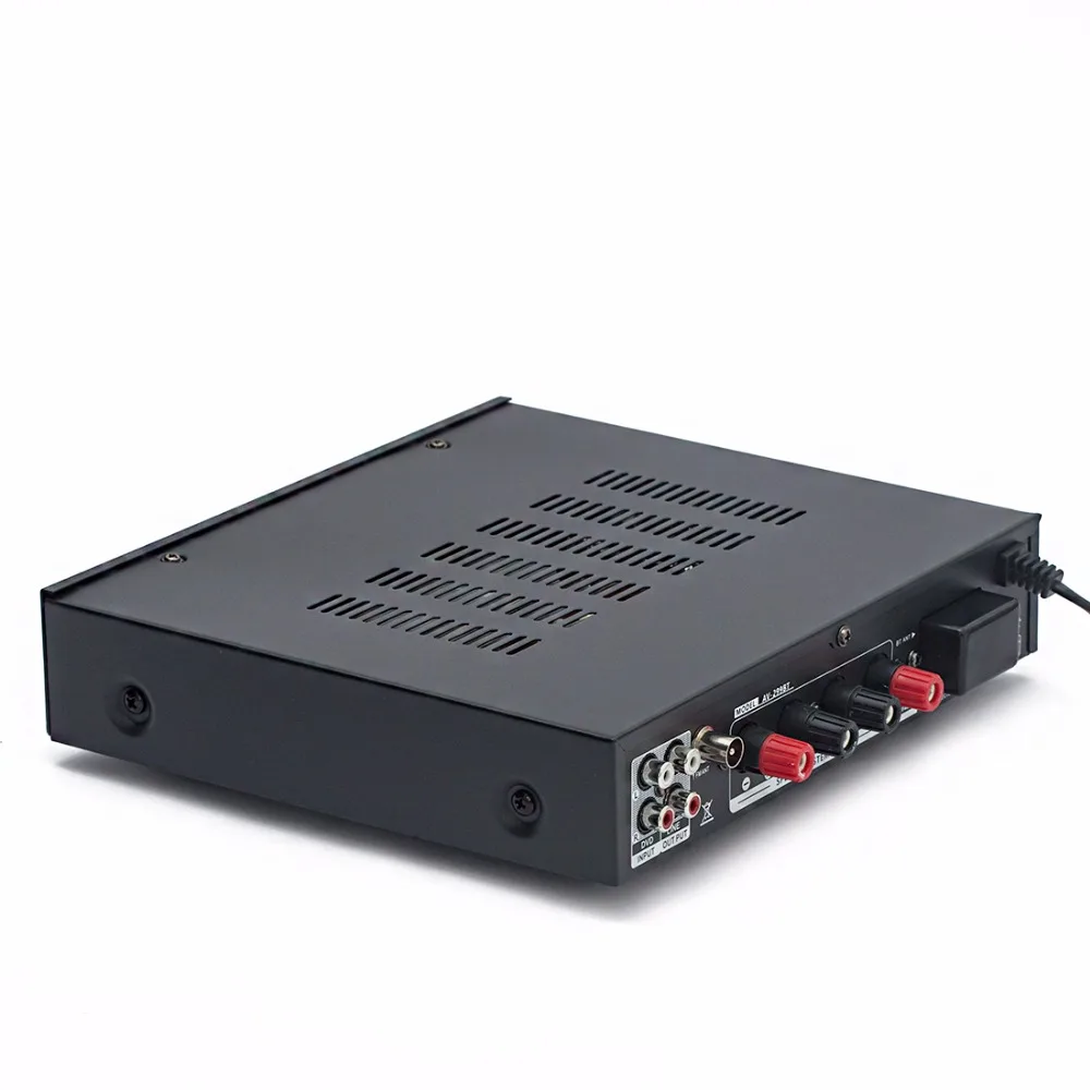 220 В 2,1 канал 200 Вт Высокая мощность Bluetooth USB SD FM пульт Дистанционного Управления караоке HIFI аудио усилитель