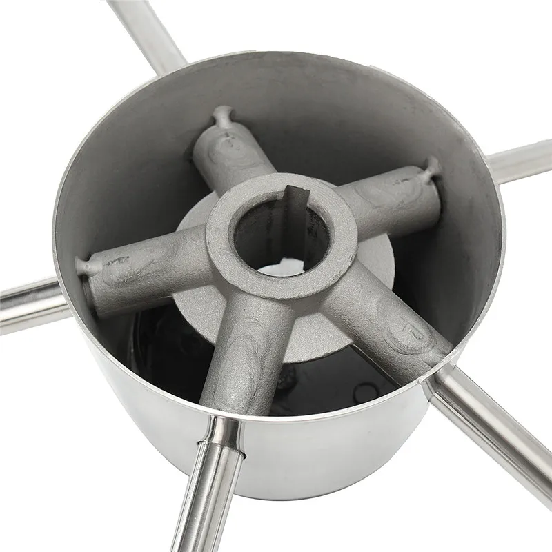 

11 Inch Marine Steering Wheel Destroyer 304 Stainless Steel 5 Spoke Boat Fits Standard 2/4" Shaft Yacht Polishing Boat Hardware