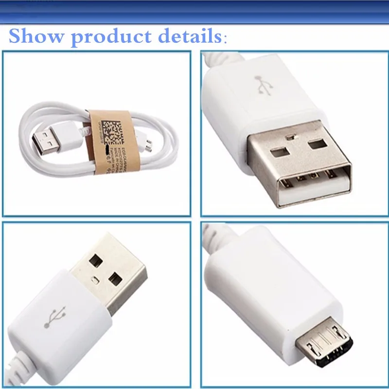 2 usb порта ЕС зарядное устройство + 1 м Micro кабель для передачи данных samsung galaxy S4 S6 Edge
