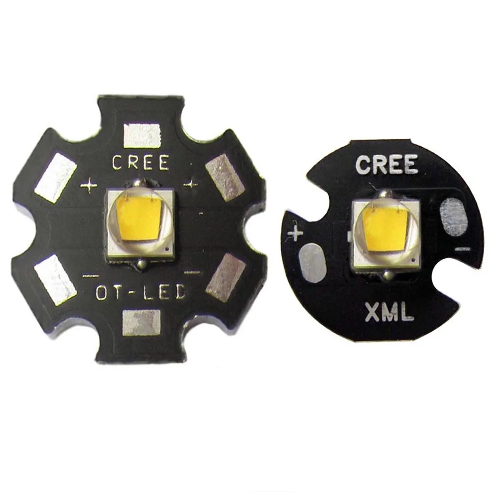 Оригинальный CREE (10 Вт XML T6/L2) (3 XPE R3/XRE Q5) (R5 5 XTE/XPG2) Теплый Холодный белый красный
