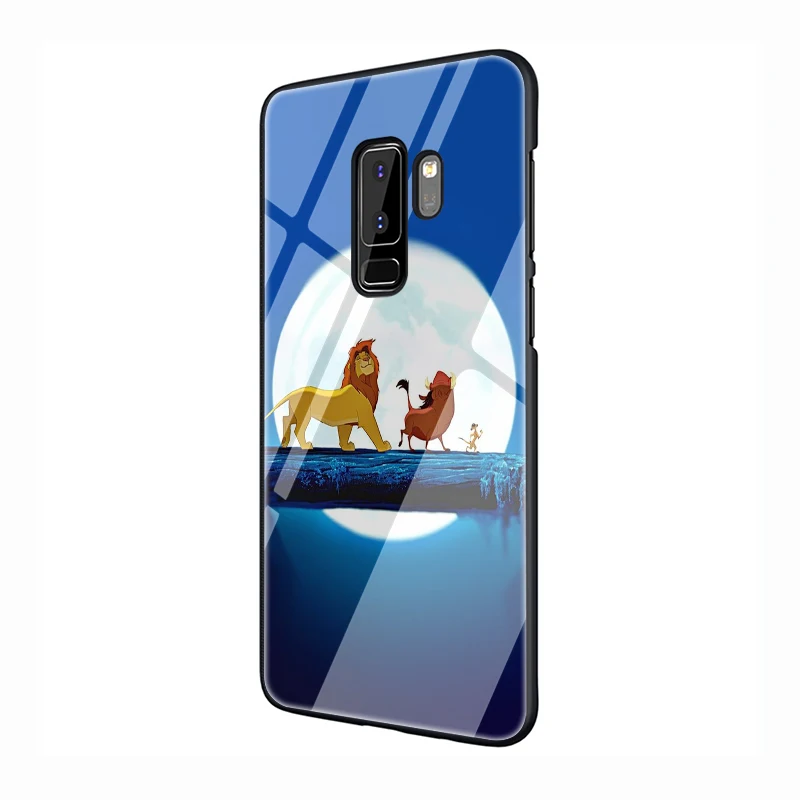 G9 Король Лев закаленное Стекло чехол для телефона для samsung S7 край S8 S9 S10 Plus Note 8 9 A10 20 30 40 50 60 70 - Цвет: G9