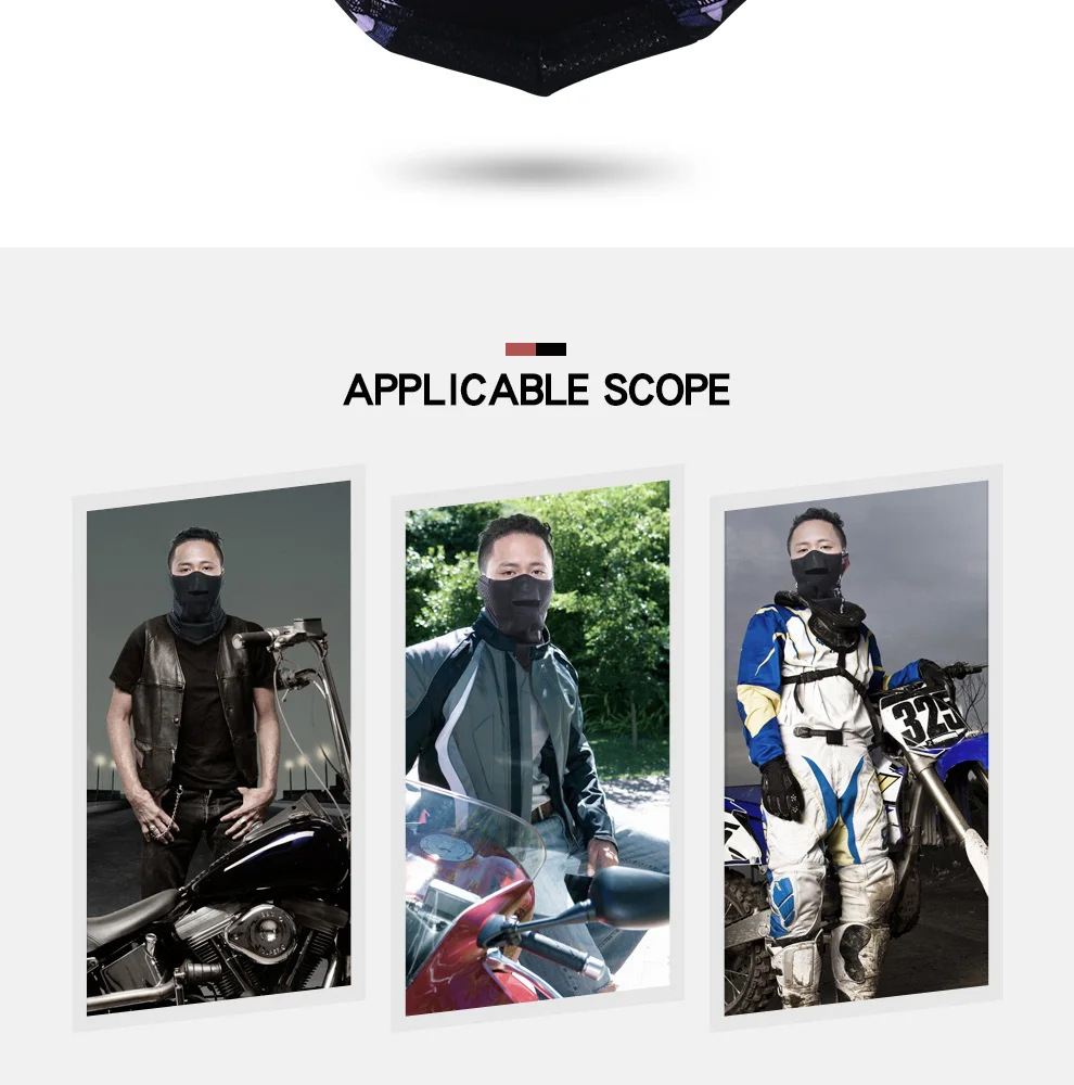 HEROBIKER унисекс мотоциклетная маска ветрозащитная крутая дышащая камуфляжная черная мотоциклетная маска Шарф мото маска для всех сезонов