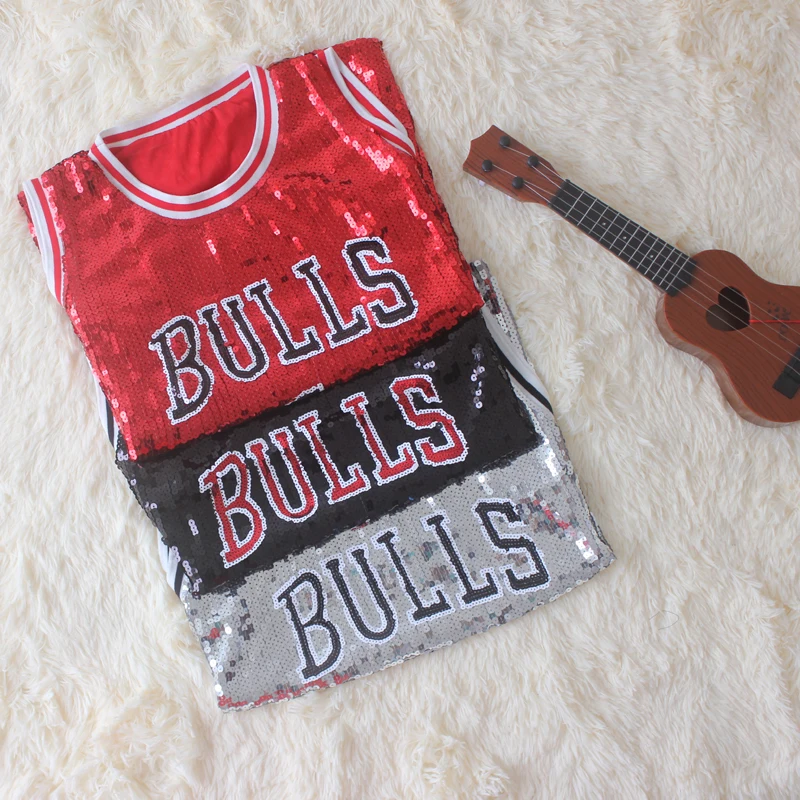 

Performance Jazz Dance Hip Hop Street Dance Costume Basketball Baby Cheerleading Performance Sequin T-Shirt Short Sleeve Top
