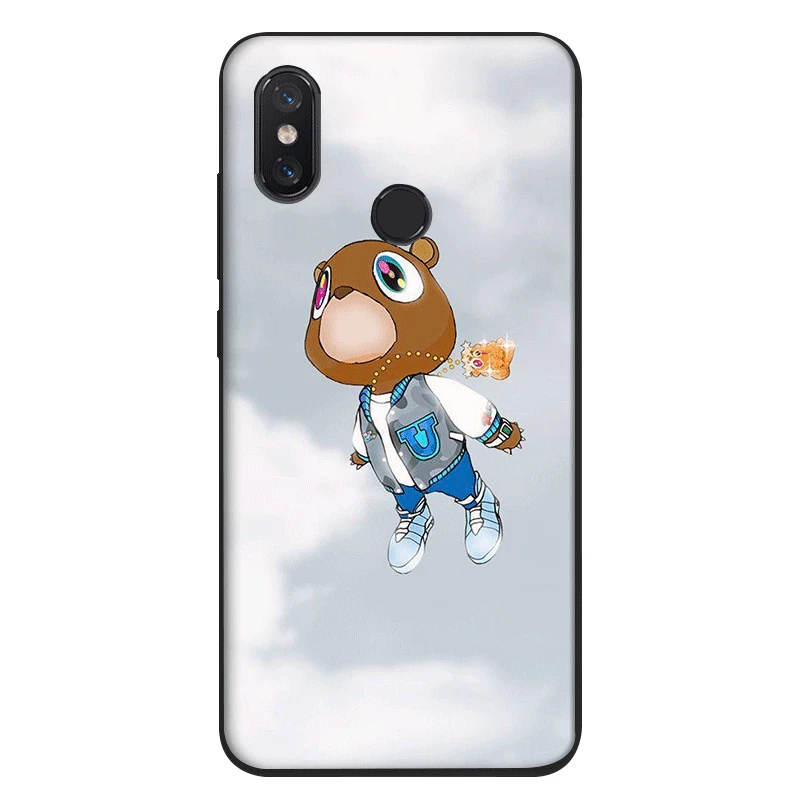 Черный силиконовый чехол из ТПУ для Xiaomi Redmi 4A 4X5 5A Plus 6A 6 Pro S2 Kanye West Graduation