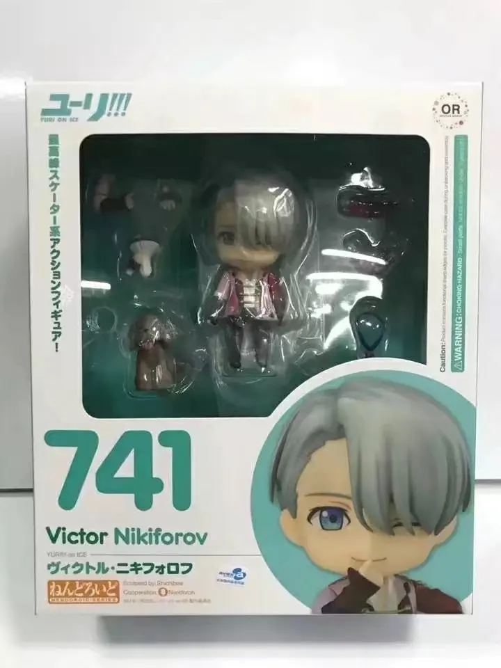 Nendoroid 741 Юрий su Ghiaccio Виктор Никифоров Действие ПВХ фигура да Collezione модель игрушки |