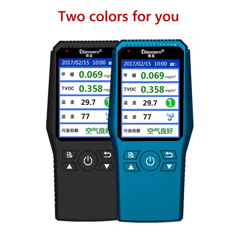 Formaldeyde Detector HCHO TVOC Gas Analyzer With Temperature Humidity Meter Thermometer Hygrometer | Инструменты