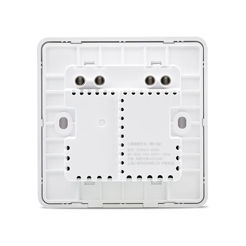 2 Gang Умный настенный светильник Terncy Zigbee, переключатель 1~ 4 банды, переключатель вкл/выкл, светильник, устройство, поддержка Apple HomeKit(требуется для работы с шлюзом - Комплект: 2 Gang