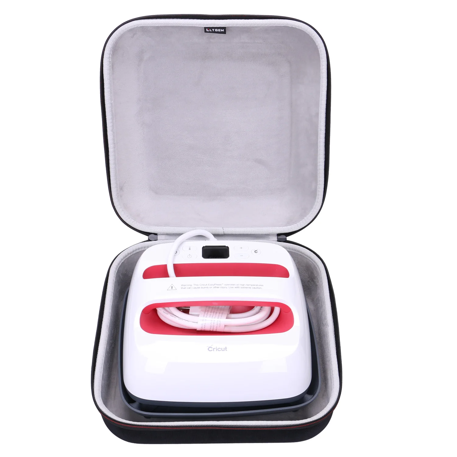 LTGEM EVA черный Переносной жесткий футляр для Cricut EasyPress 2(9*9 дюймов