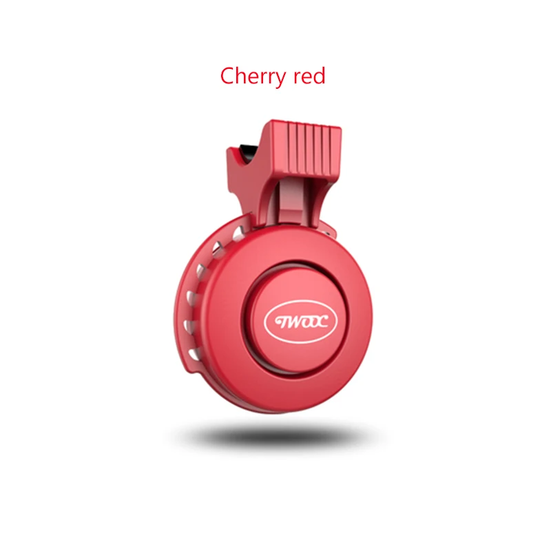 red TWOOC, невидимый велосипедный звонок, USB, электрический велосипедный рог, тембр, велосипедный руль, сигнализация, громкий Рог, кольцо, звонок, 120 дБ - Цвет: red