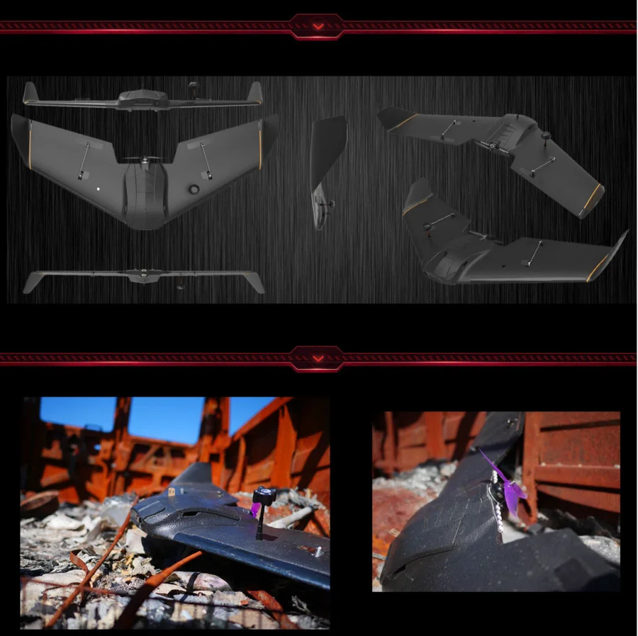 Skyzone THEER FPV Flying Wing 860 мм размах крыльев EPP RC самолет с PDB и светодиодный модуль