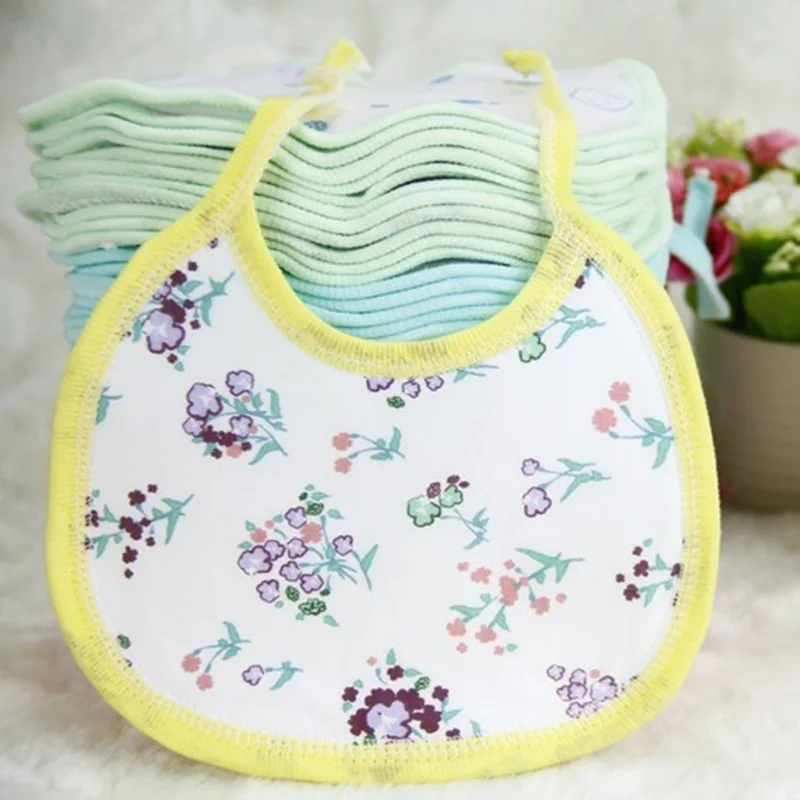 10 шт./лот милые нагрудники для новорожденных водонепроницаемые Слюнявчики
