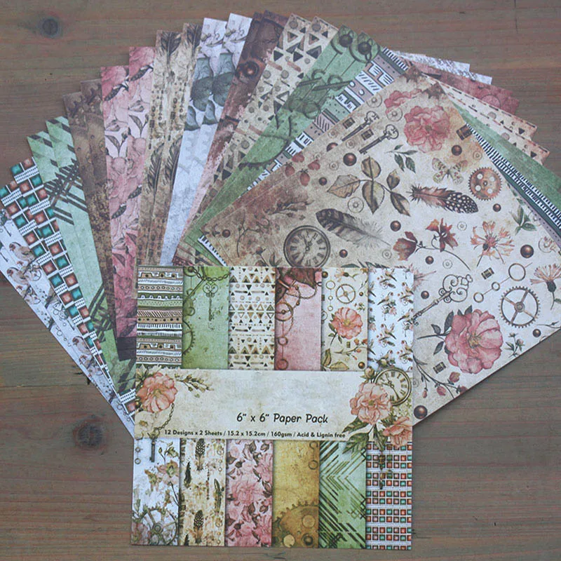 Многофункциональный 24 листов для скрапбукинга &quotсделай сам&quot Винтаж