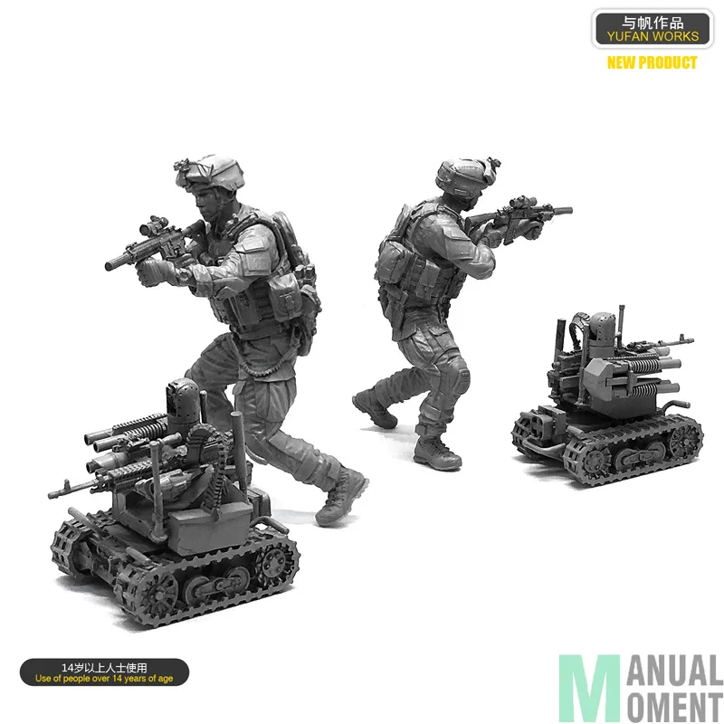 Высокое качество миниатюрный 1/35 ВМС США Seal Commando солдат и боевые роботы